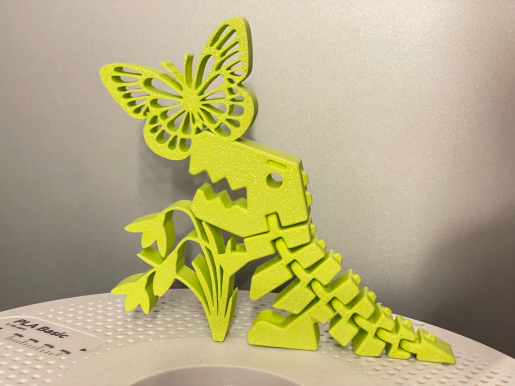 Flexi Rex Dino Spring Flower Print in Place