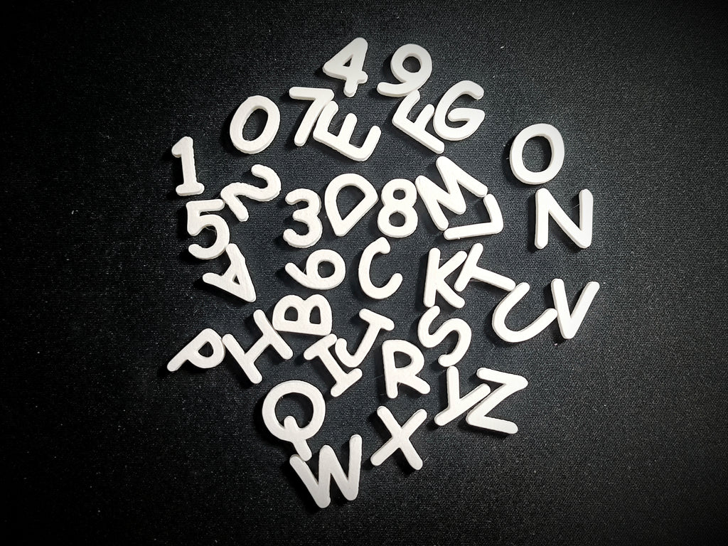 Alphabet Letters & Numbers - Comic Sans MS