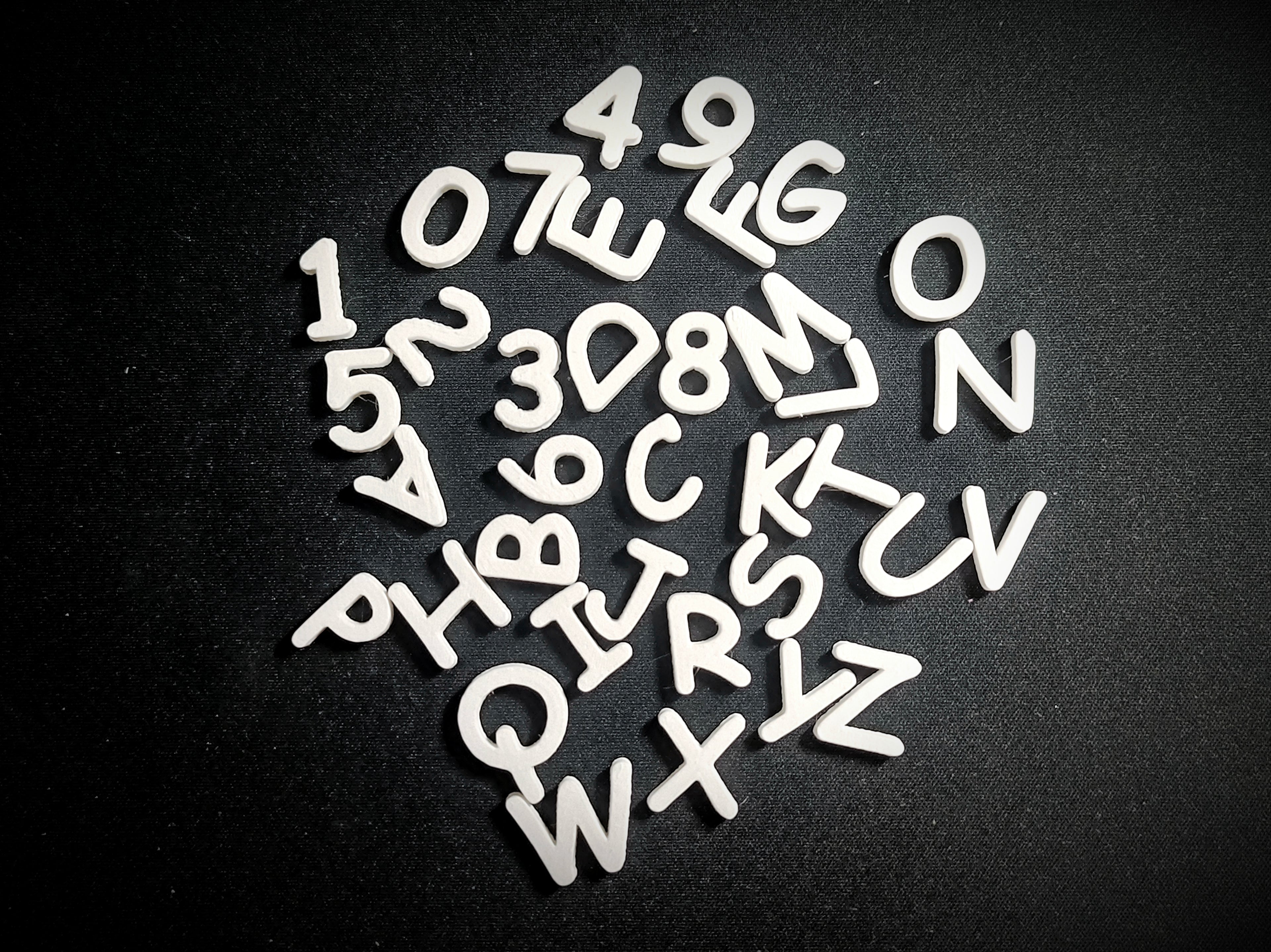 Alphabet Letters & Numbers - Comic Sans MS