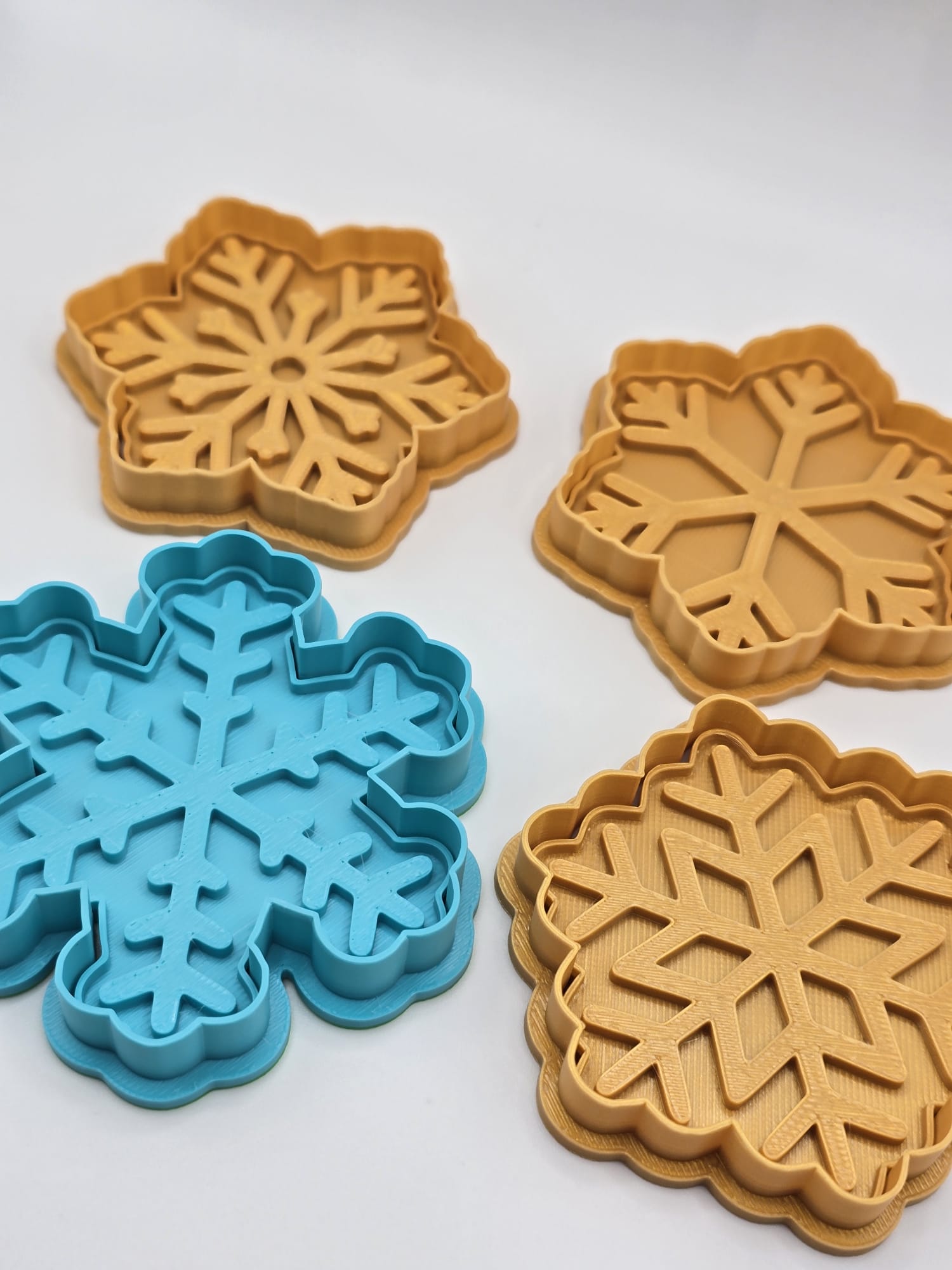 Snowflake Cookie Cutter Playdoh Stamp