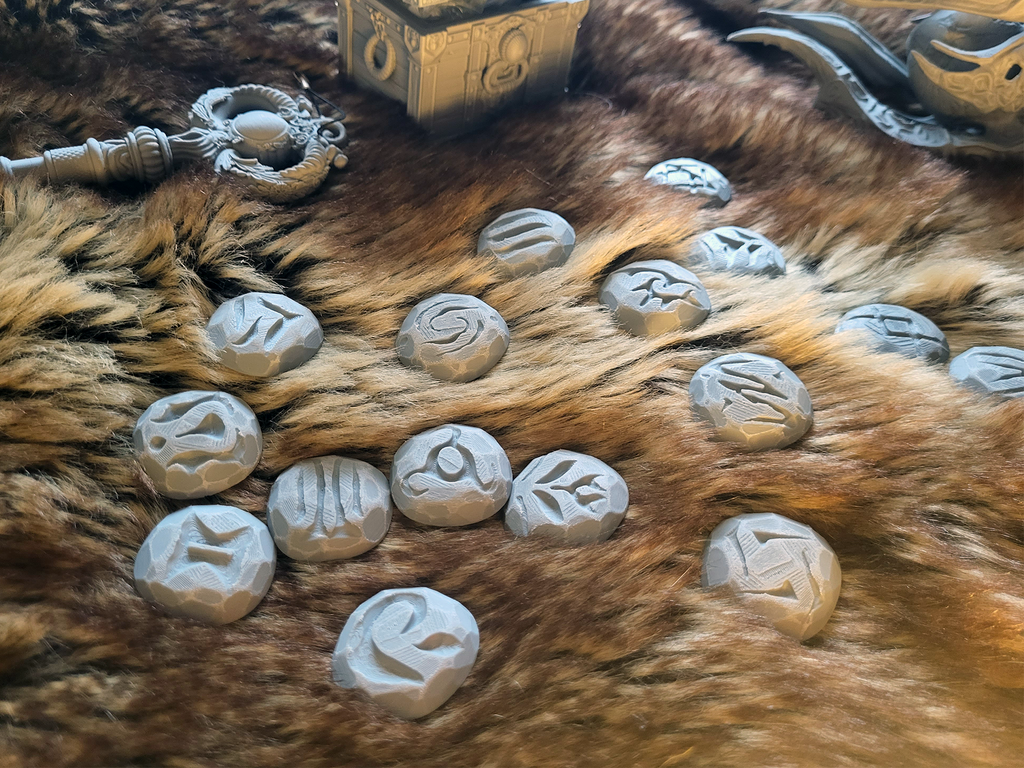 16 Stylized Rune stones