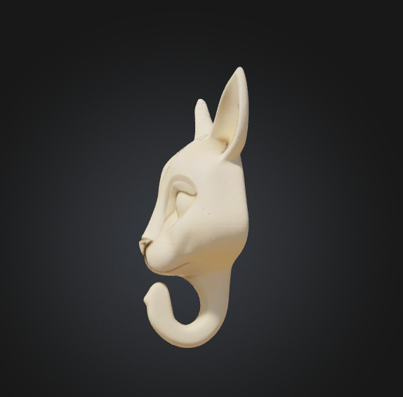 Minimalist Cat Head Wall Hook
