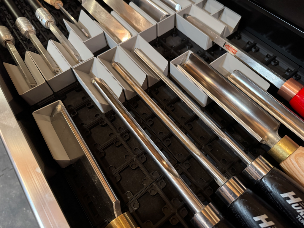 Simple holder bins form Lathe Gouges / Chisels