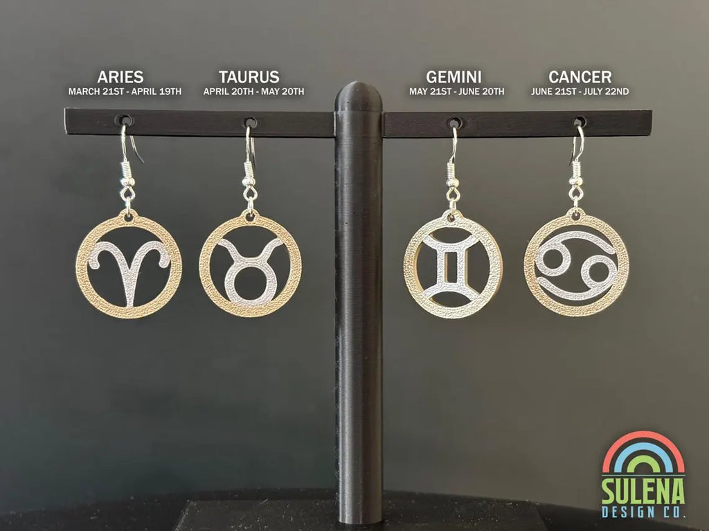 Zodiac Earrings • All Signs • Free Commercial Use