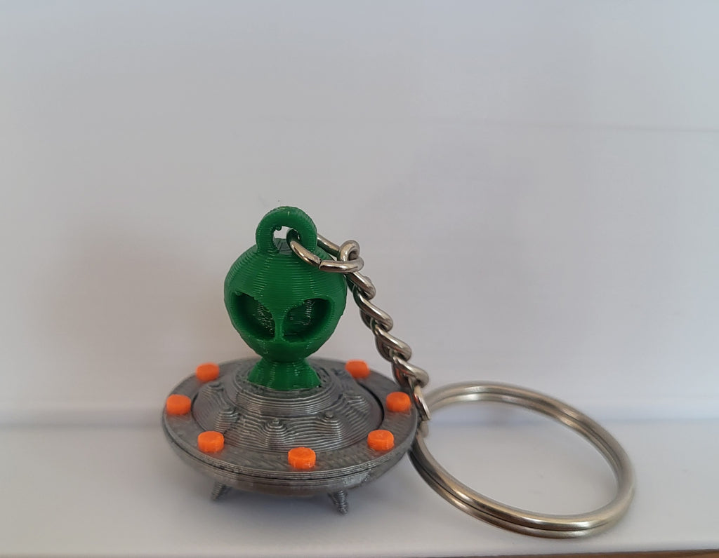 alien ufo earrings and keyring
