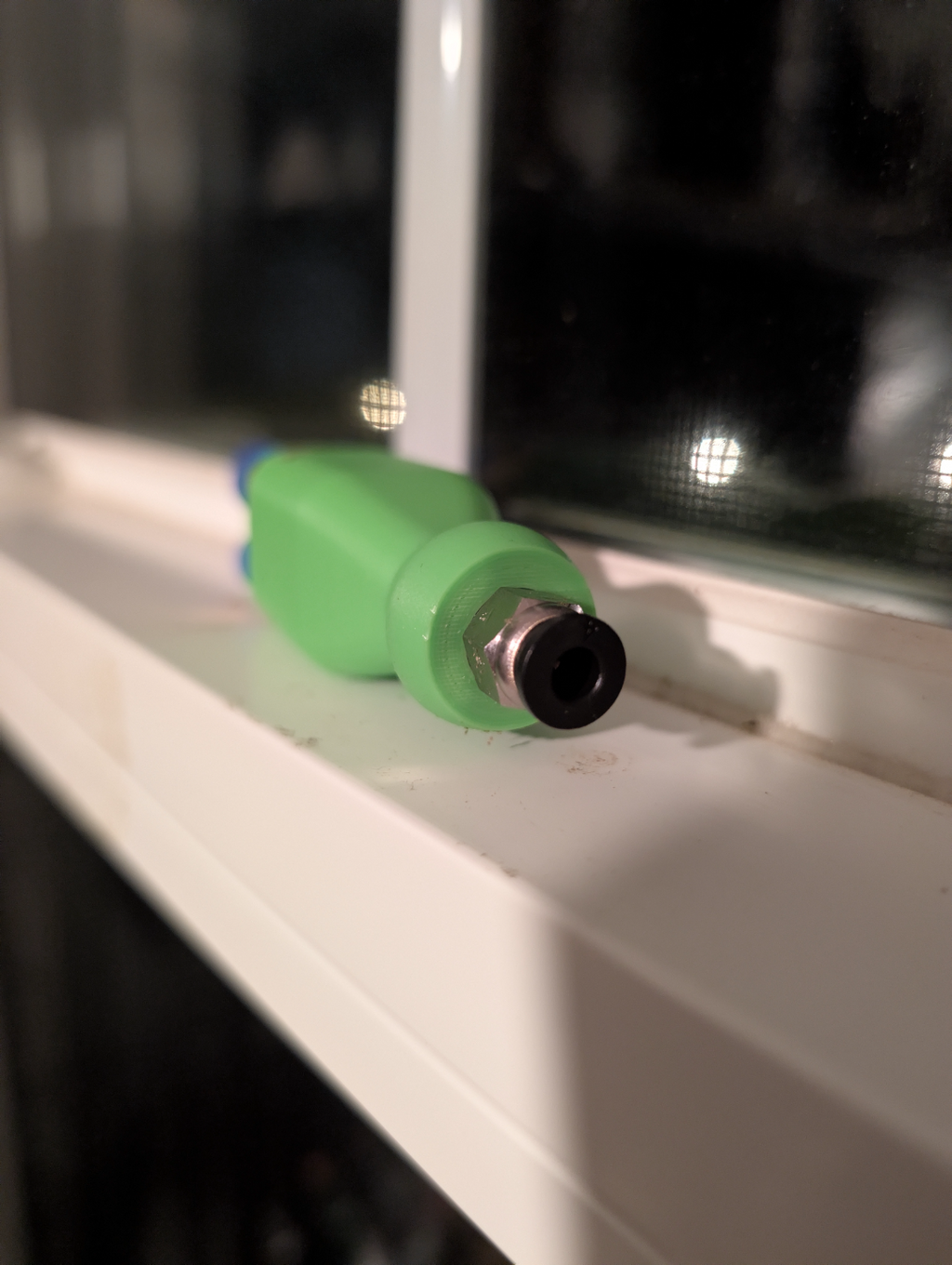 4-way threaded PFTE tube splitter