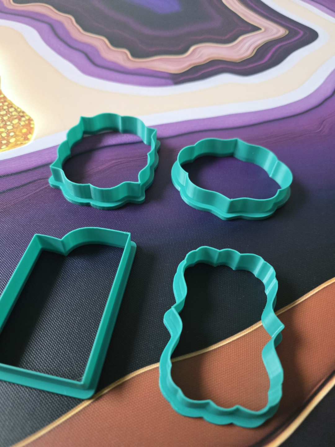 Shapes 5 Baking Cookie Cutter Tool Kitchen Frame