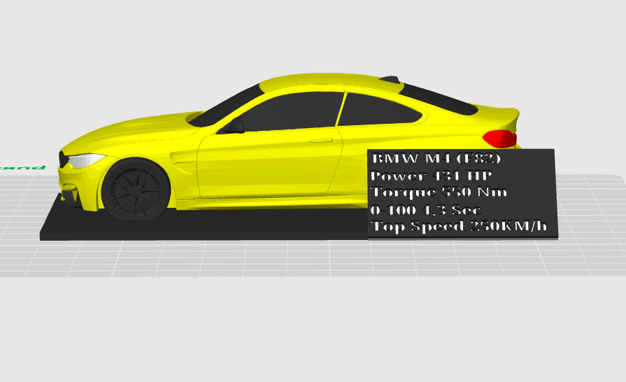BMW m4 f82 with stand