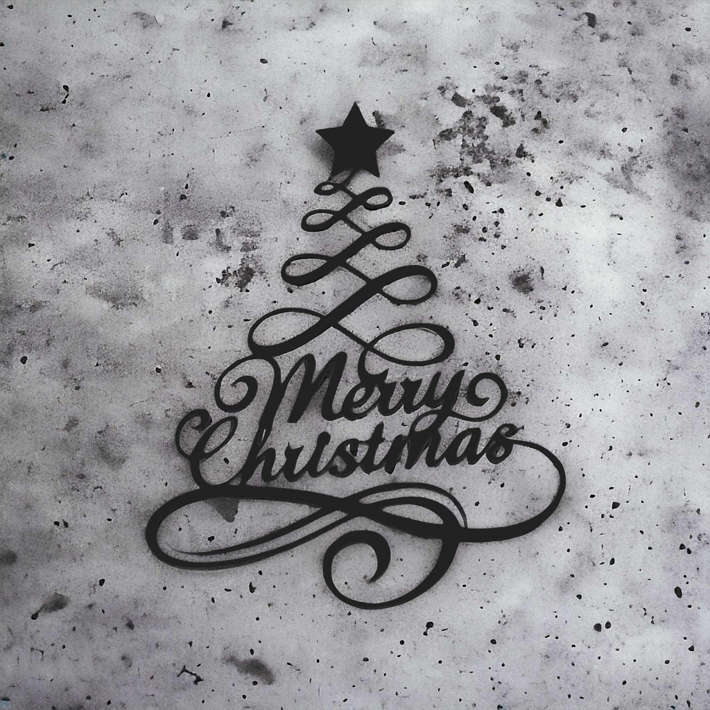 Merry Christmas wall decoration