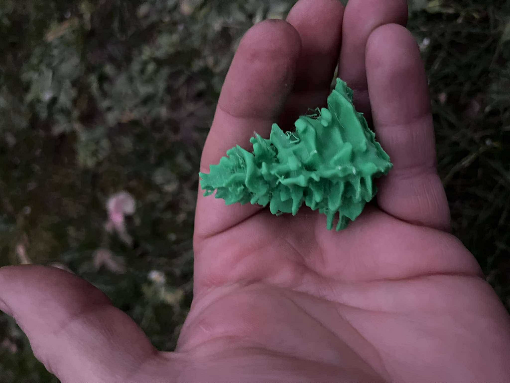 Coniferous trees diorama