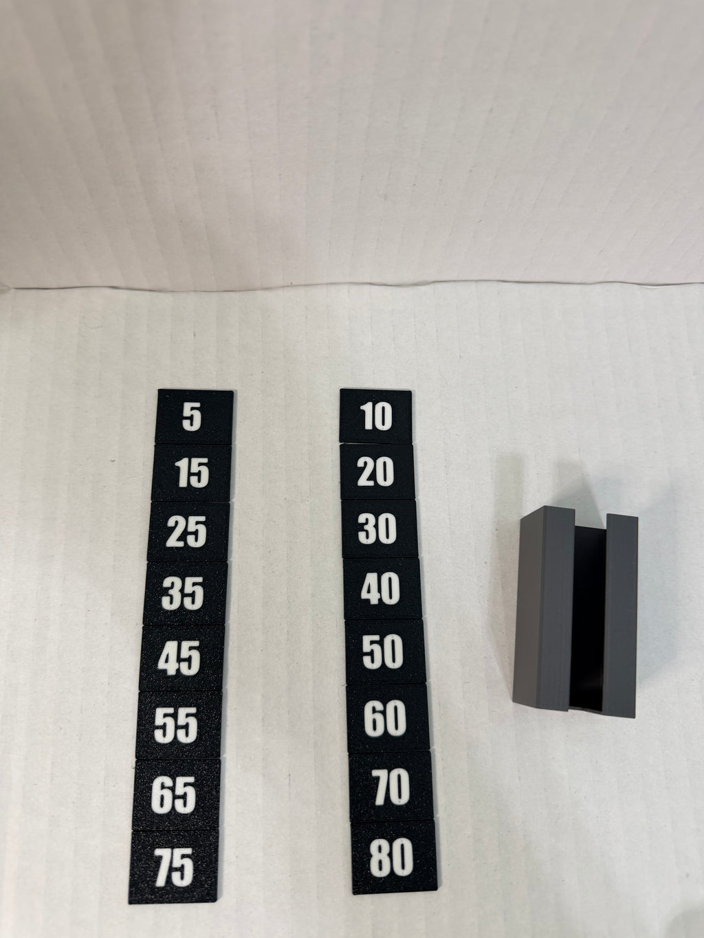 Universal Weight Stack Labels W/ Holder