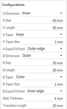 Parametric Pipe & Hose adapter