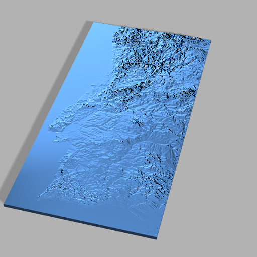 Portugal Topography