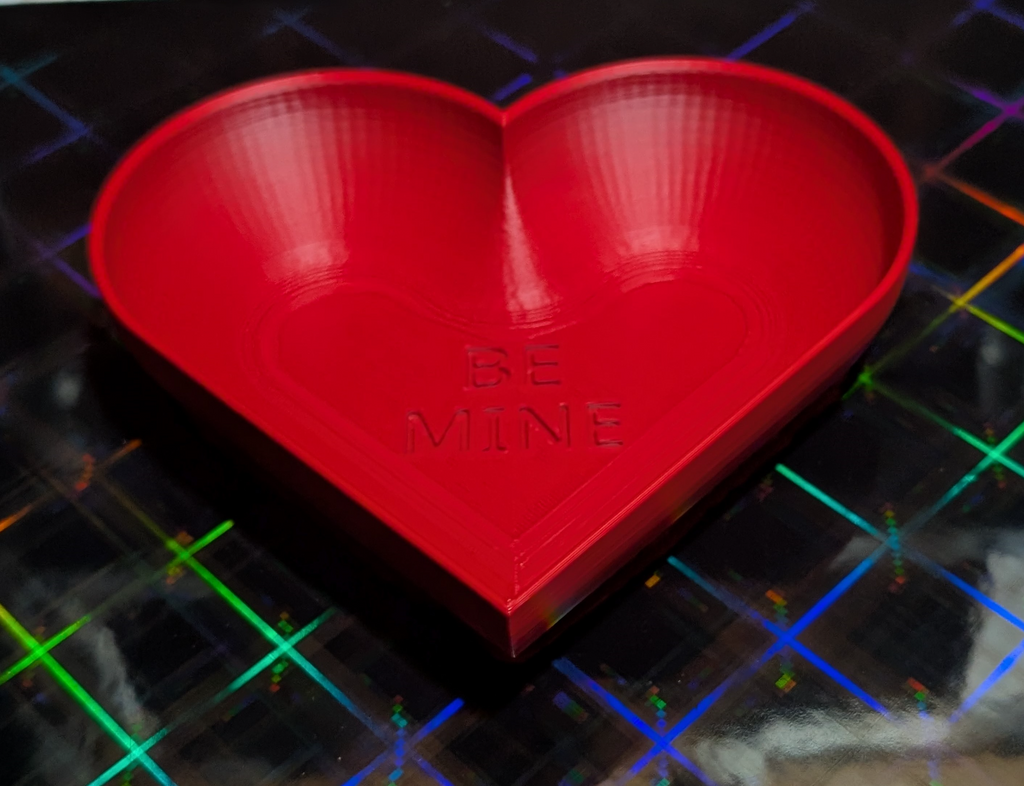 Valentines Candy heart bowl