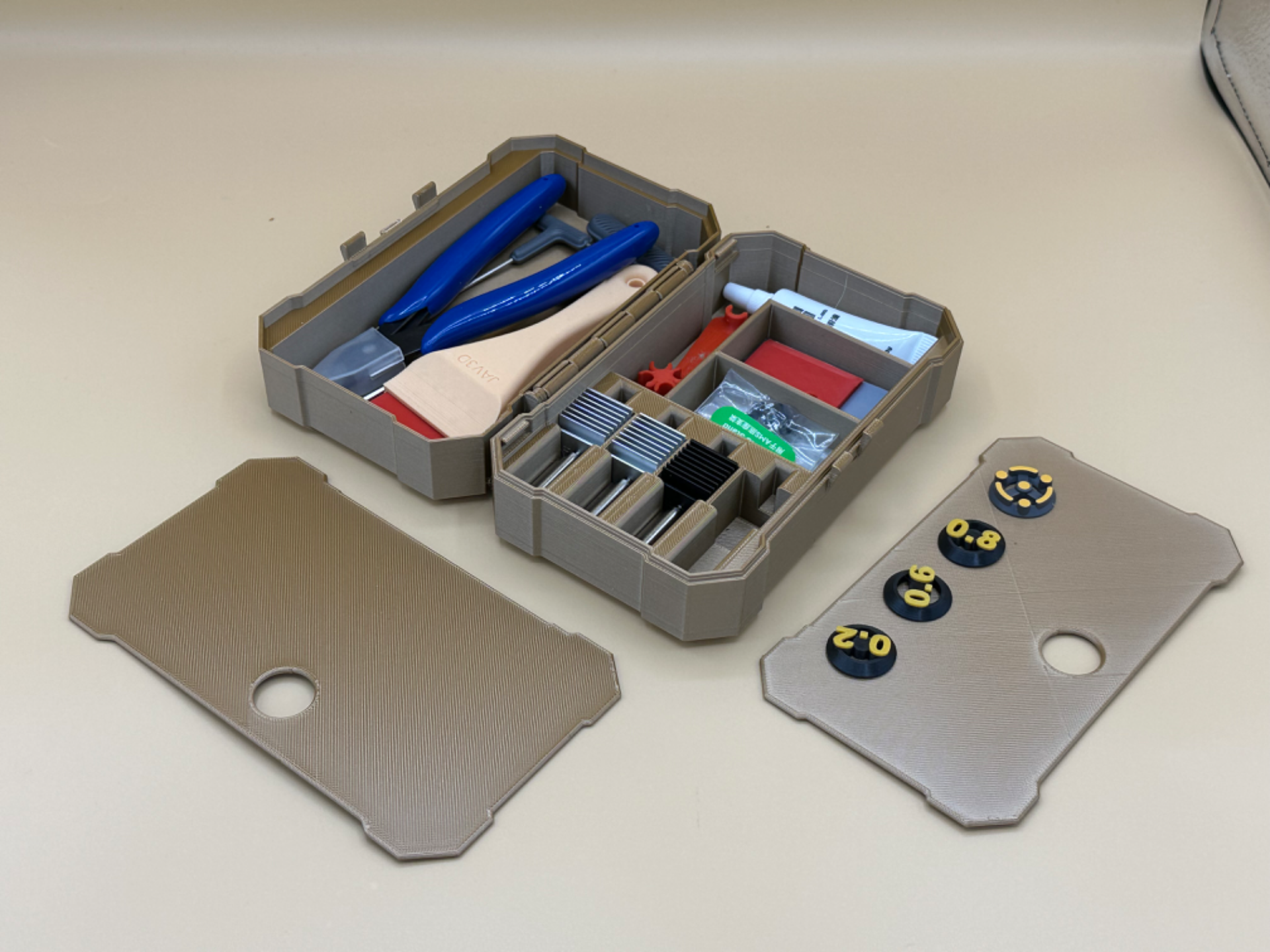 "Print-in-Place" Tool-Accessory Box for A1/2 Serie