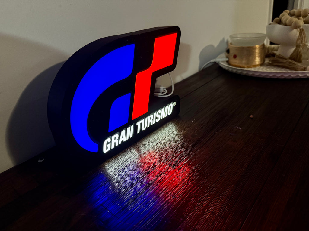 Gran Torismo PlayStation Game Logo Light Up Sign