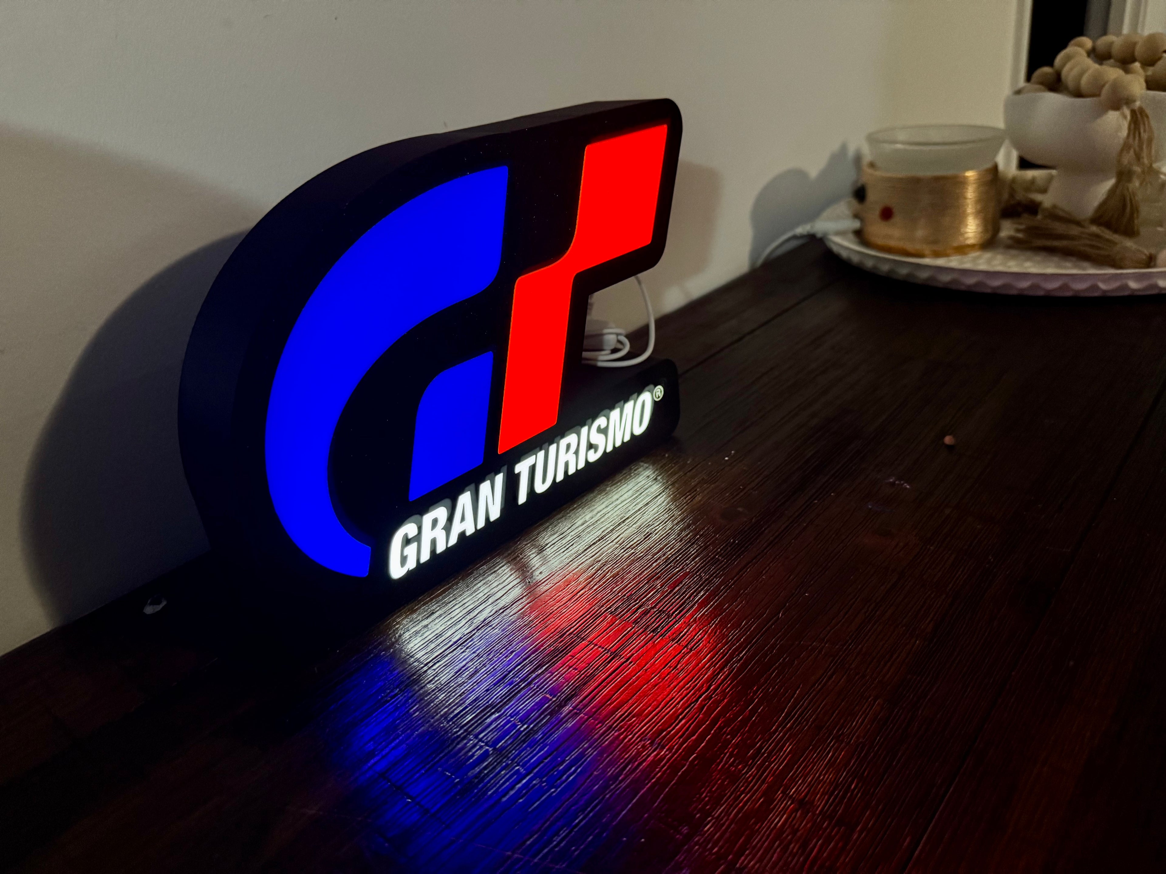 Gran Torismo PlayStation Game Logo Light Up Sign