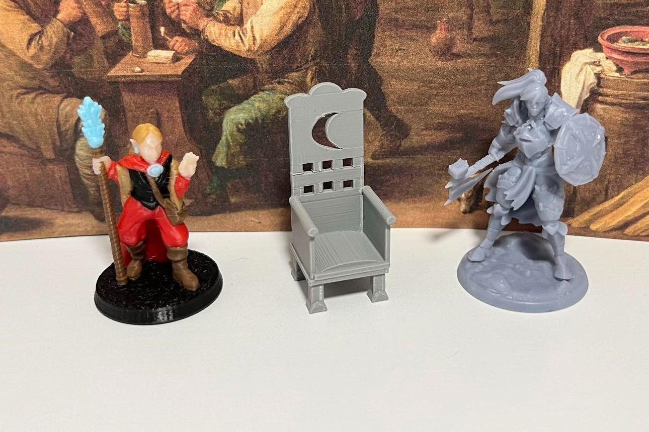 D&D Chair Set 1 - High Back, Throne, & Wood Chair