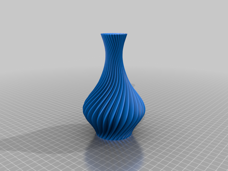 Spiral deco vase