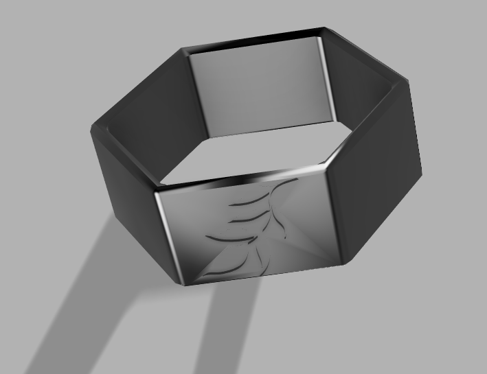 Napkin ring with engraving