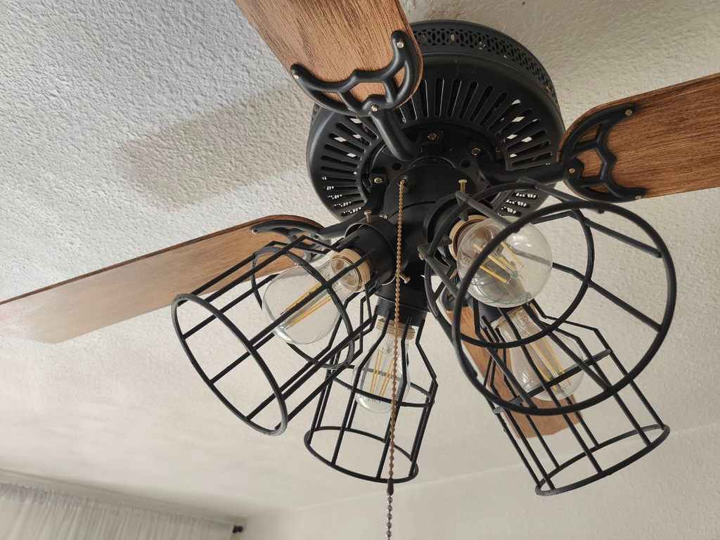 Vintage light bulb cage or Ceiling Fan Light