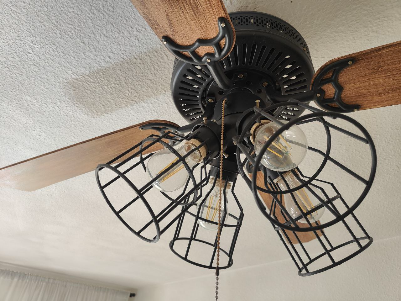 Vintage light bulb cage or Ceiling Fan Light