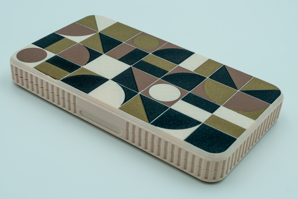 Backgammon decorative print in place