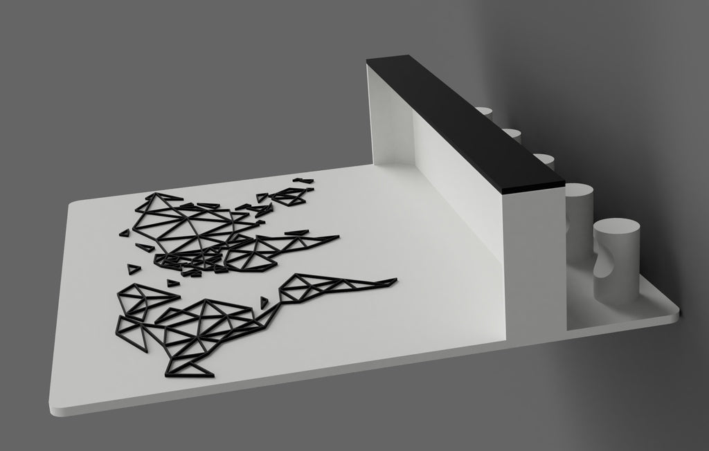 Keys holder with shelf