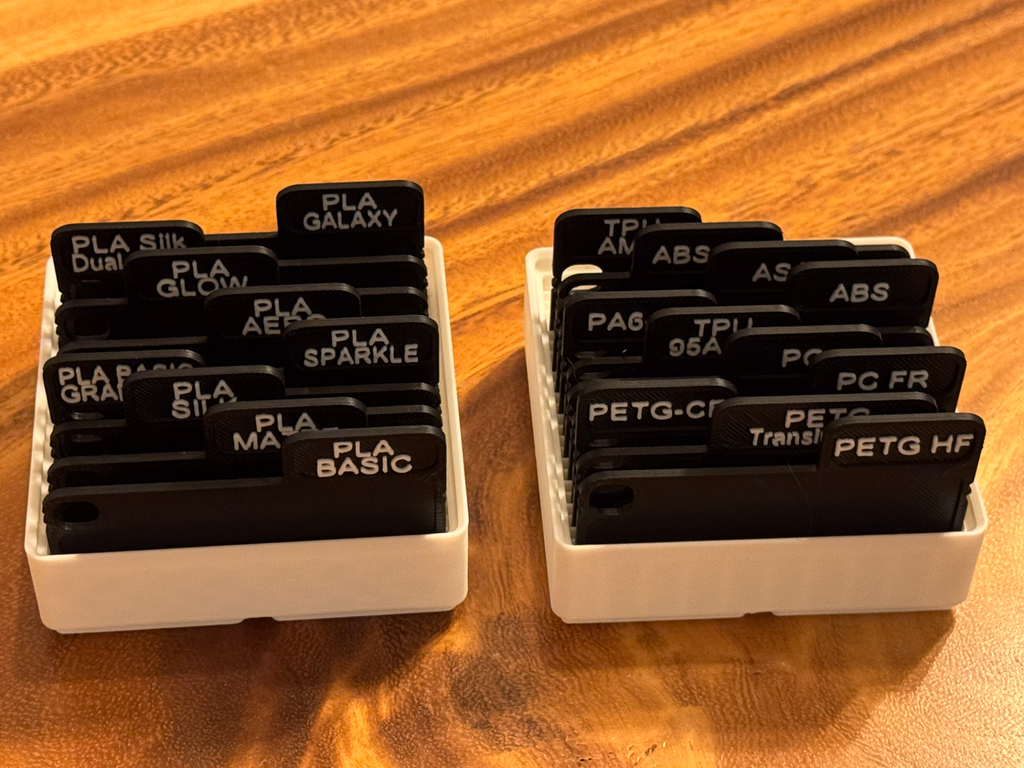 Filament Sample Divider for Favorite Sample Boxes