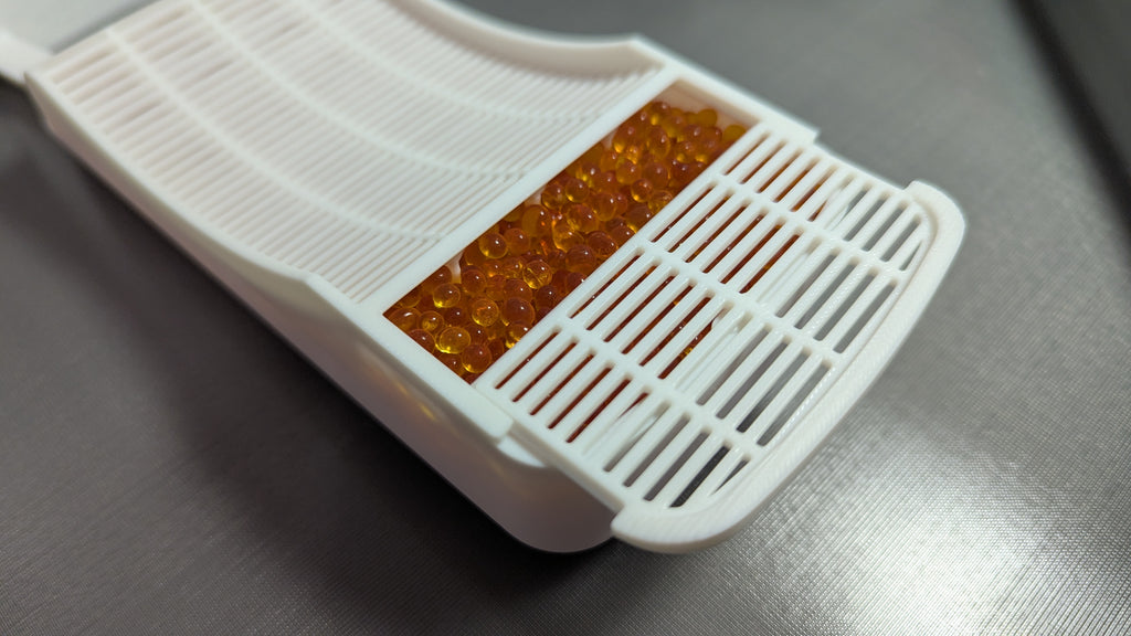 Filament Spool and Desiccant Holder for Cereal Box