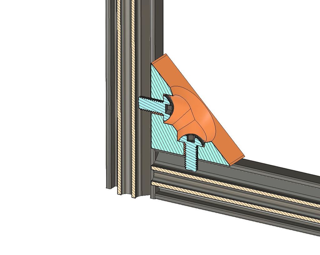 90 Deg Elbow for 2020 extrusion