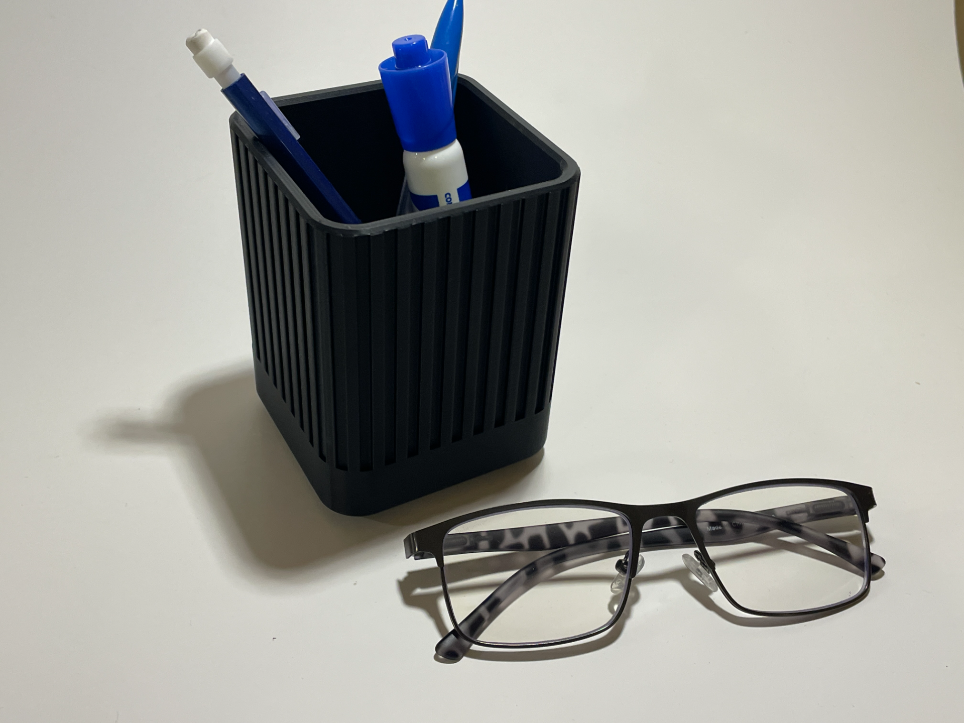 Square Pencil/Pen Holder for Desk