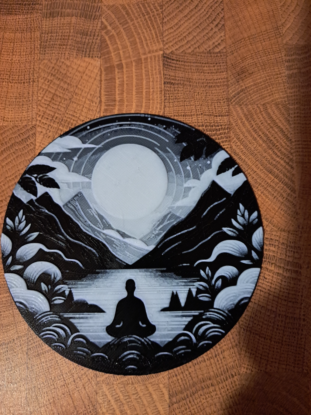 HueForge Coaster Relaxing Scene 10,5 cm Diameter