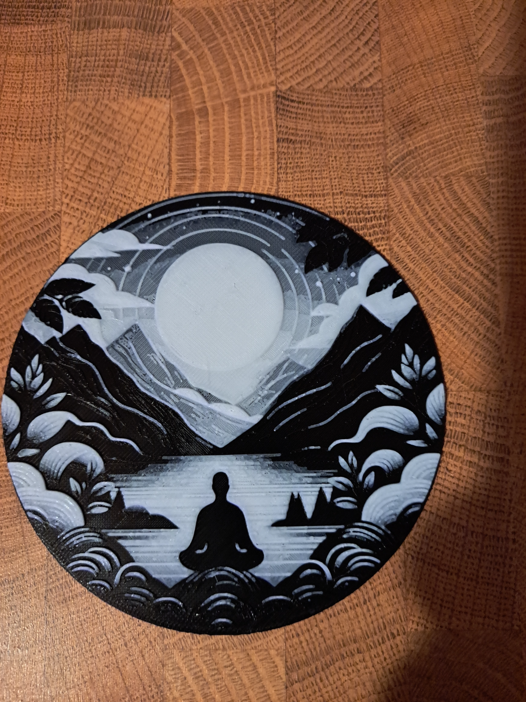 HueForge Coaster Relaxing Scene 10,5 cm Diameter