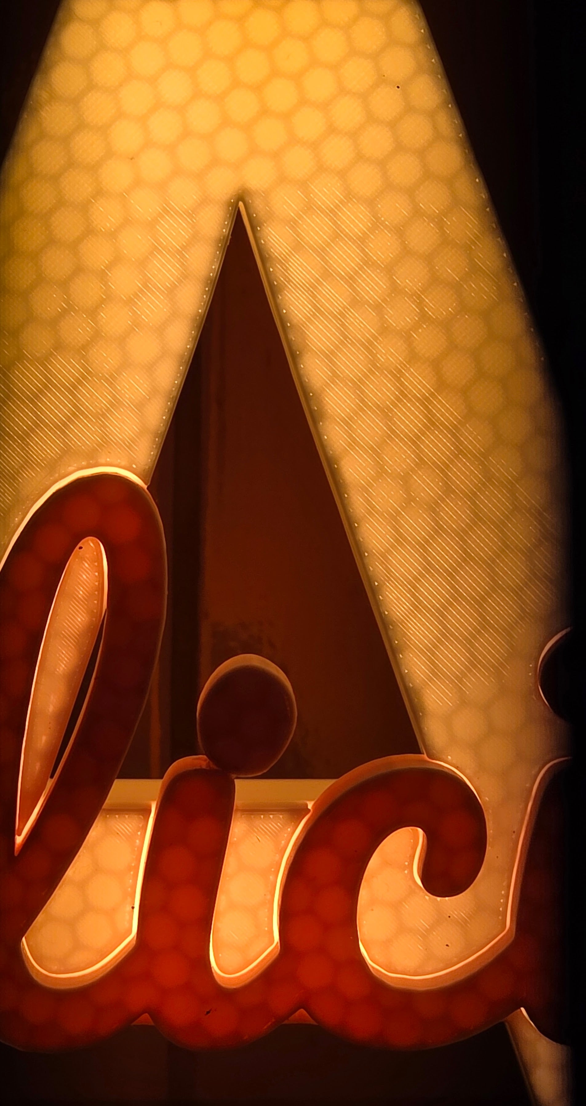 Parametric LED Initial & Name Lamp