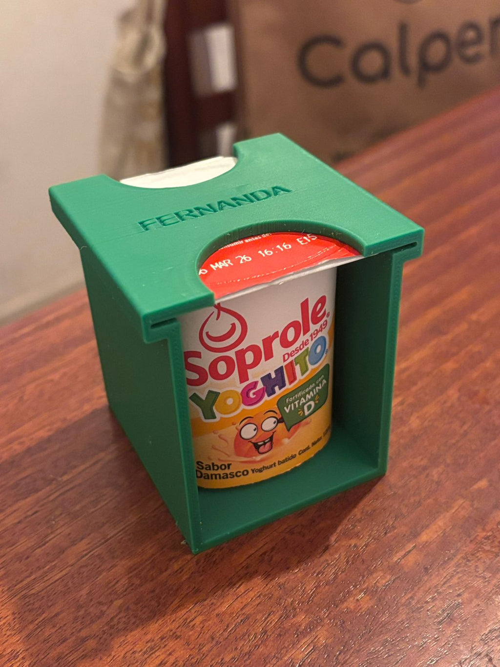 Porta yogurt tamaño regular para llevar al cole