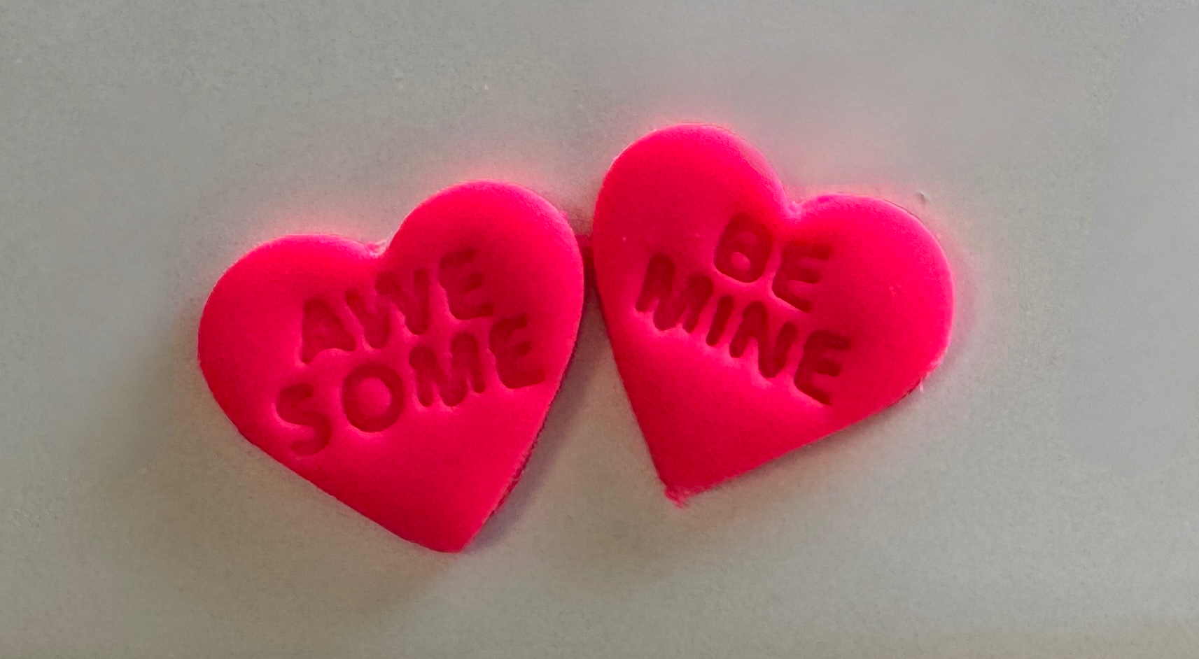 Valentine Conversation Hearts clay cutters *sharp*