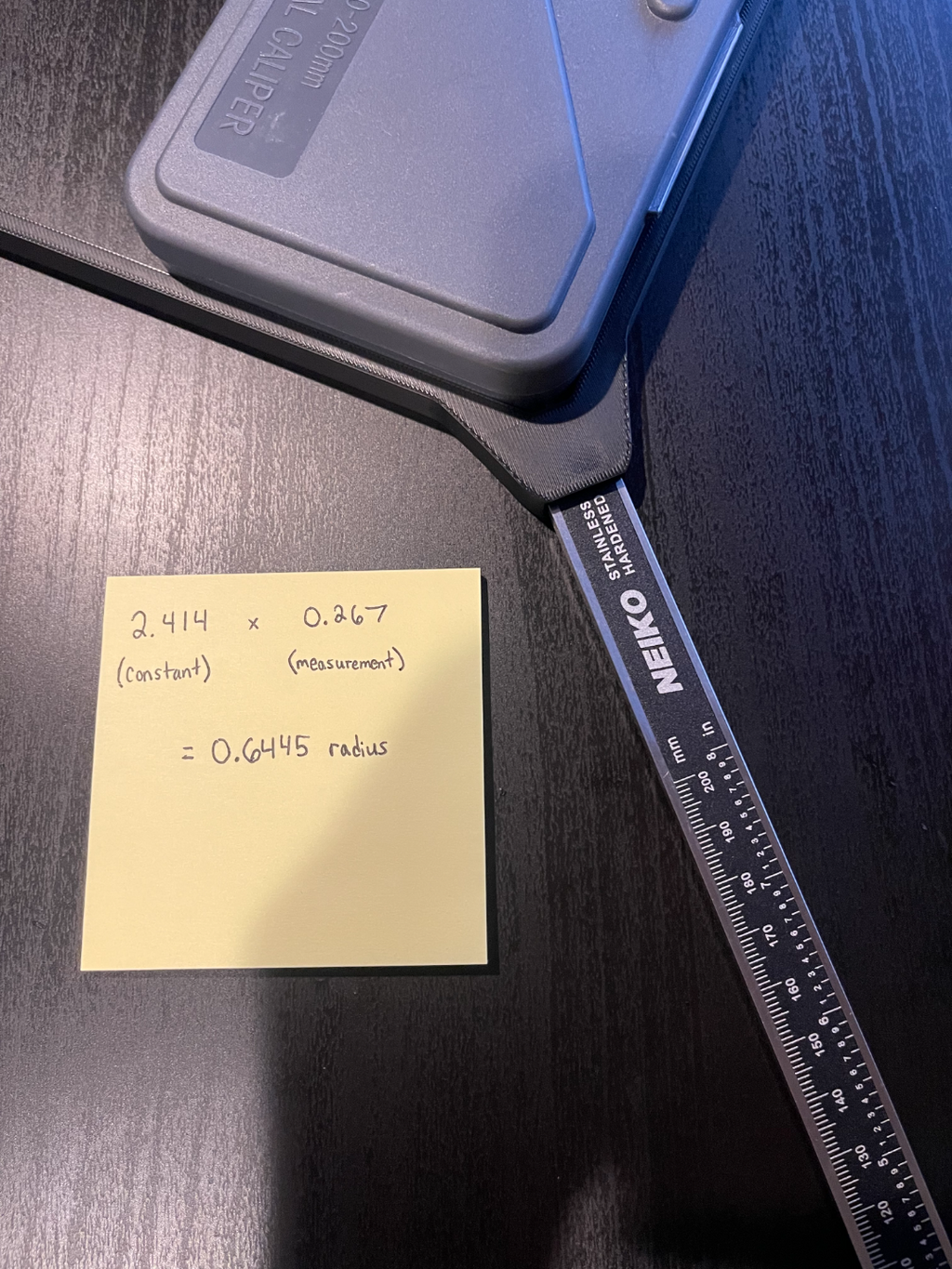 Radius Measuring Tool for Calipers