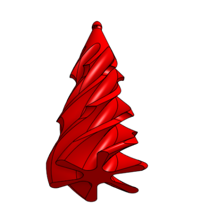 Passthrough Christmas tree with Optional Topper