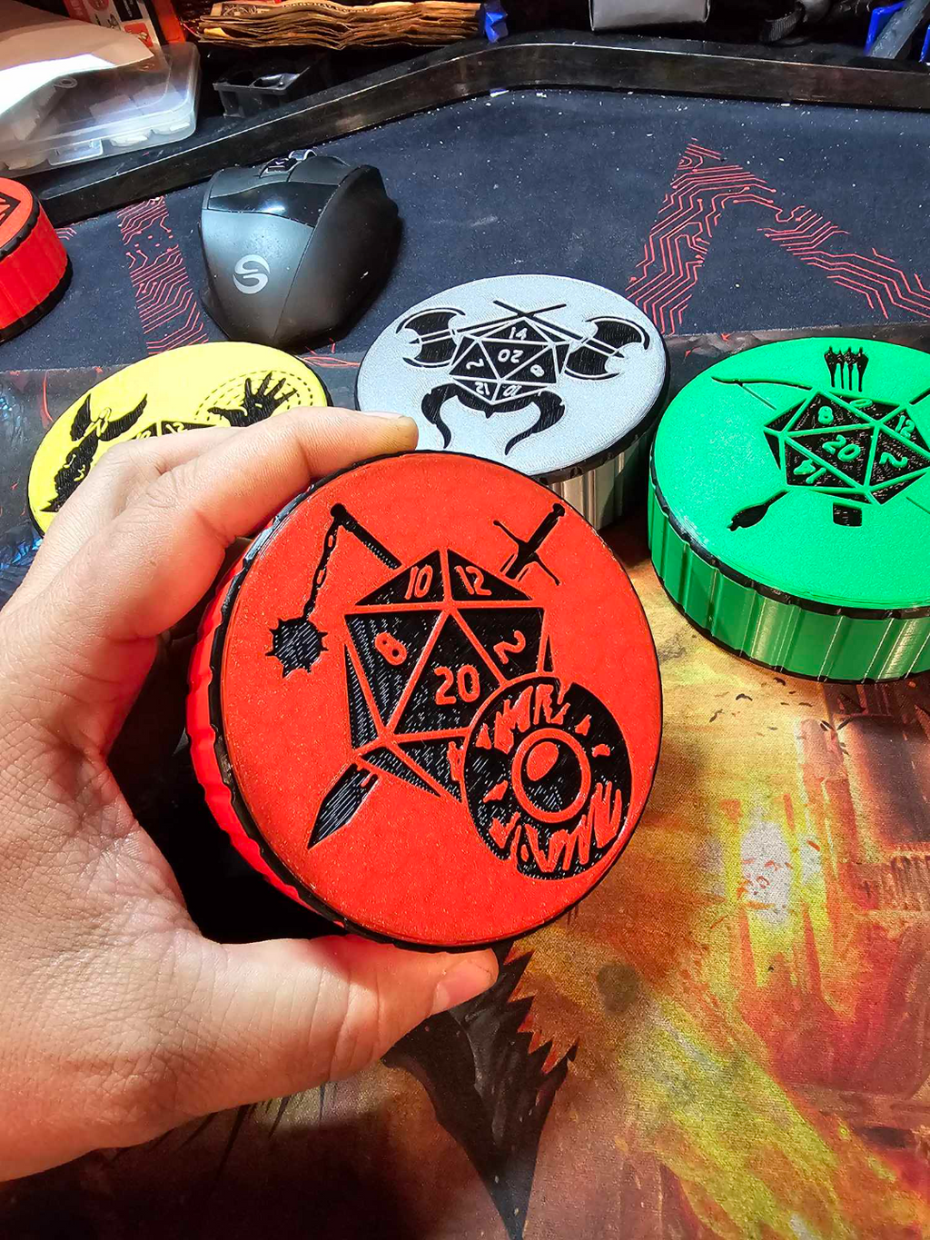 Fighter-Class Dice Garrison/ With Screw top lid