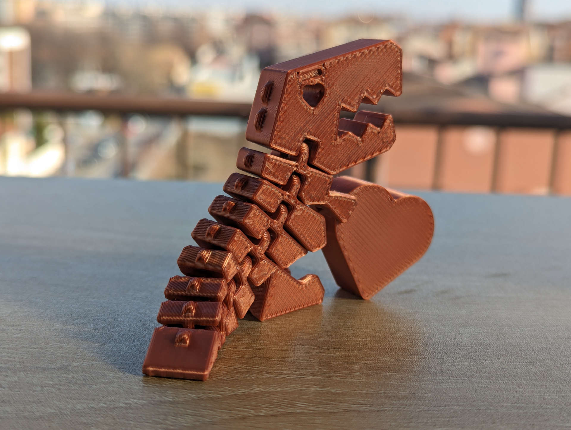 FlexiDino Print in Place T-Rex for Valentine's Day