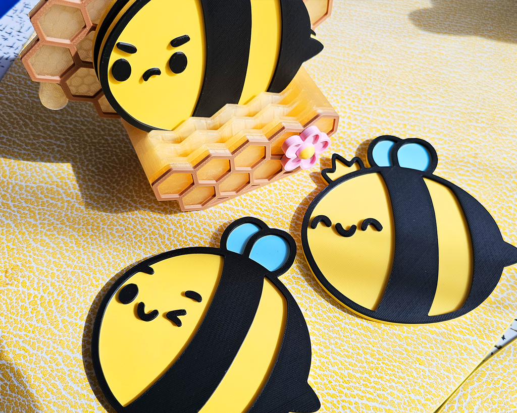 Honey Bee Coaster Set