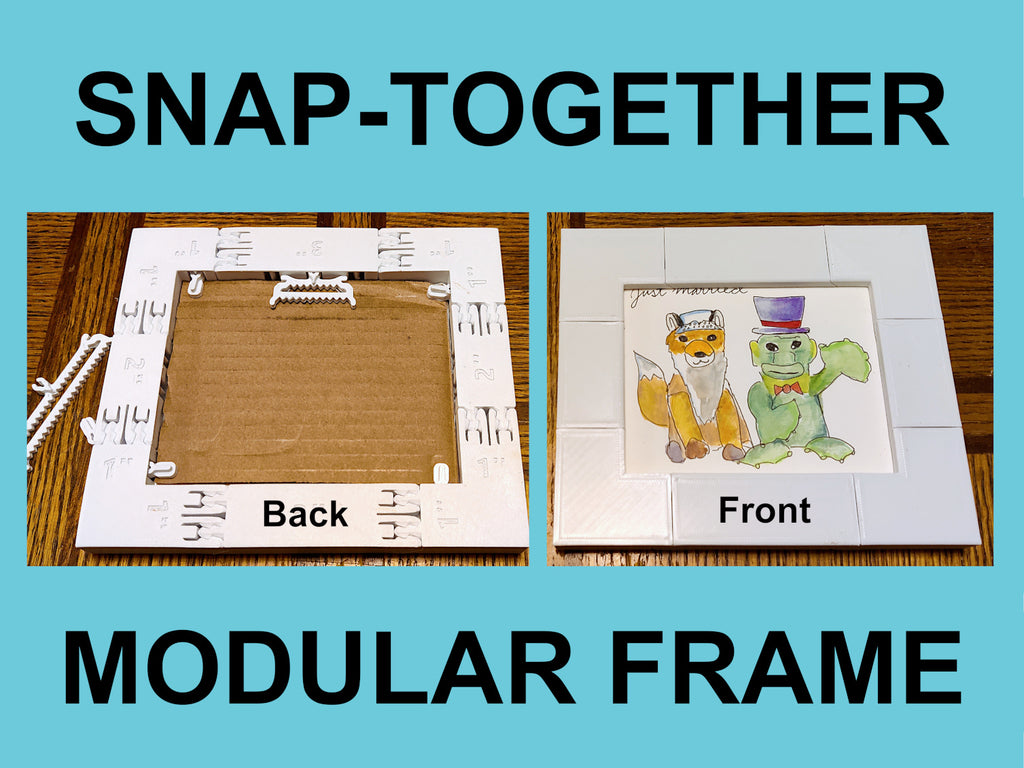 Snap-Together Modular Picture Frame