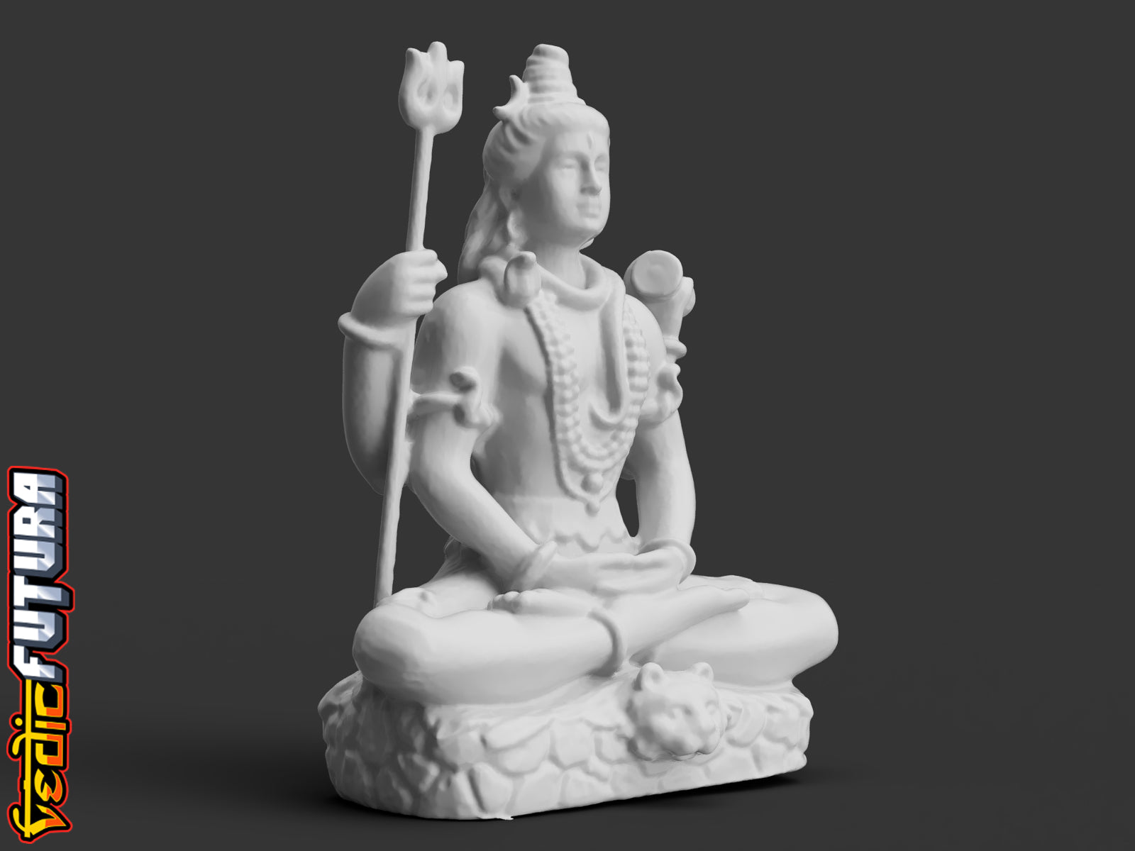 Shiva in Meditation on Tiger Skin