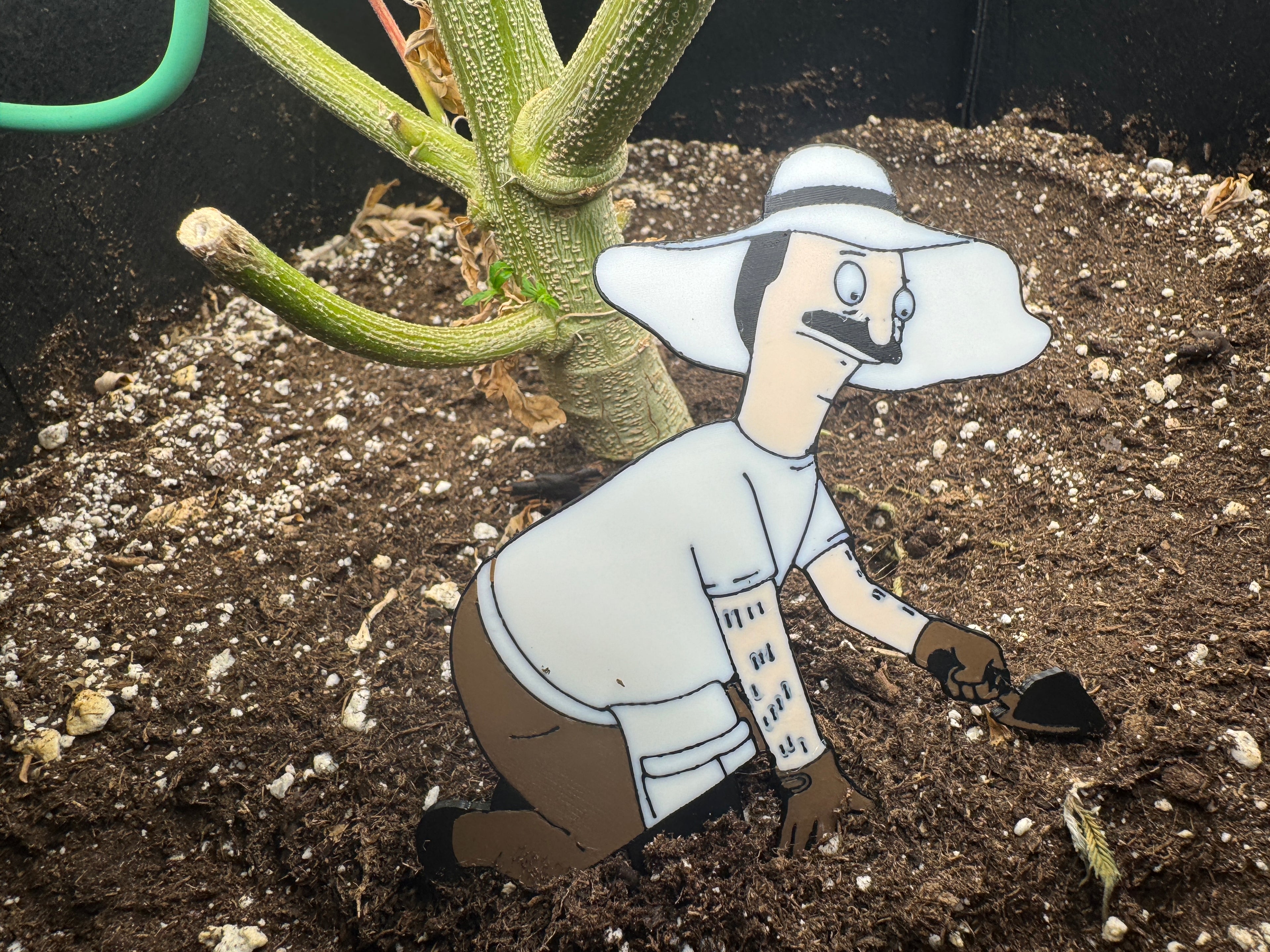 Burger Dad Gardening Plant Decoration
