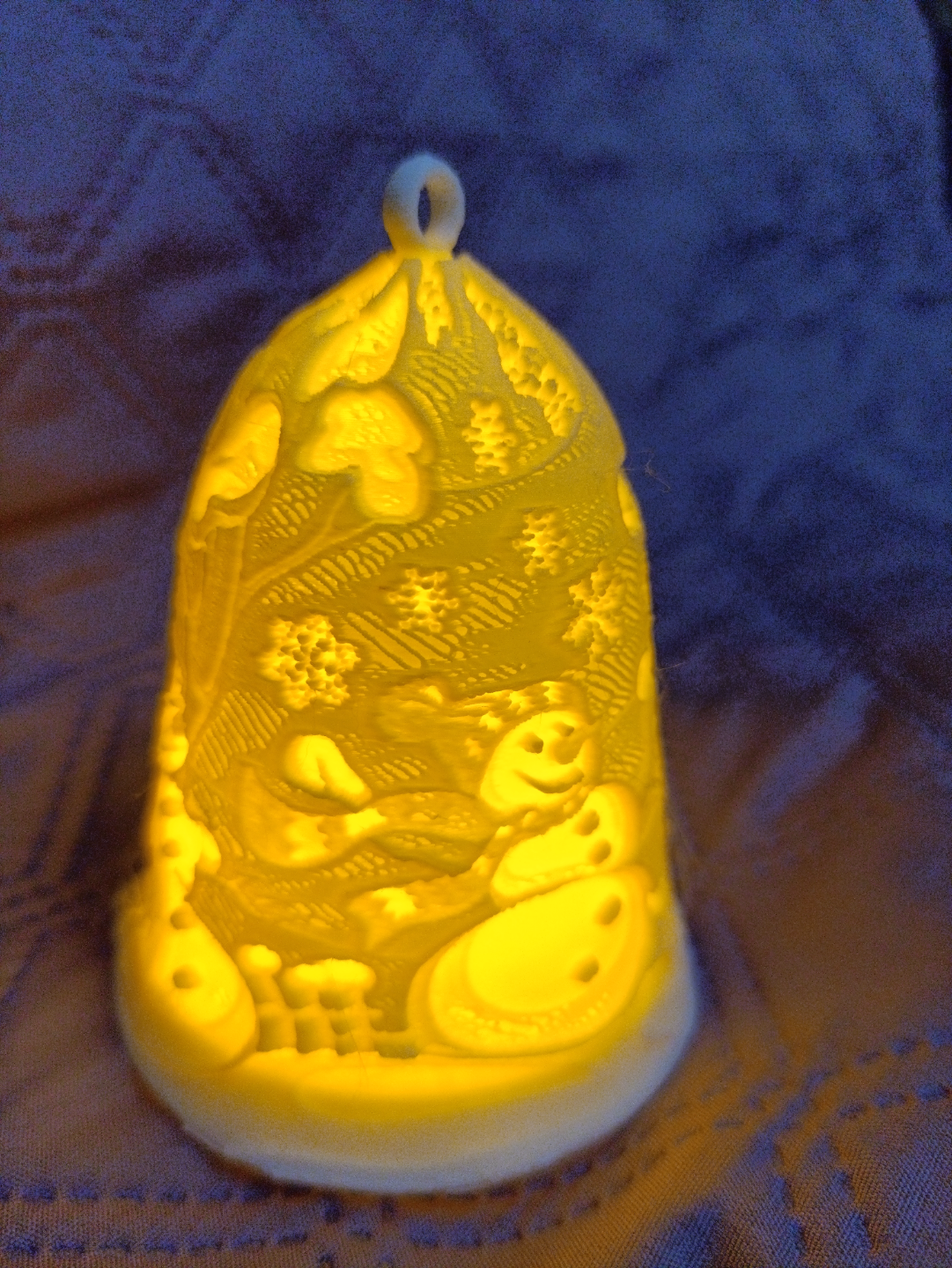 New Year's bell with tea candle №2