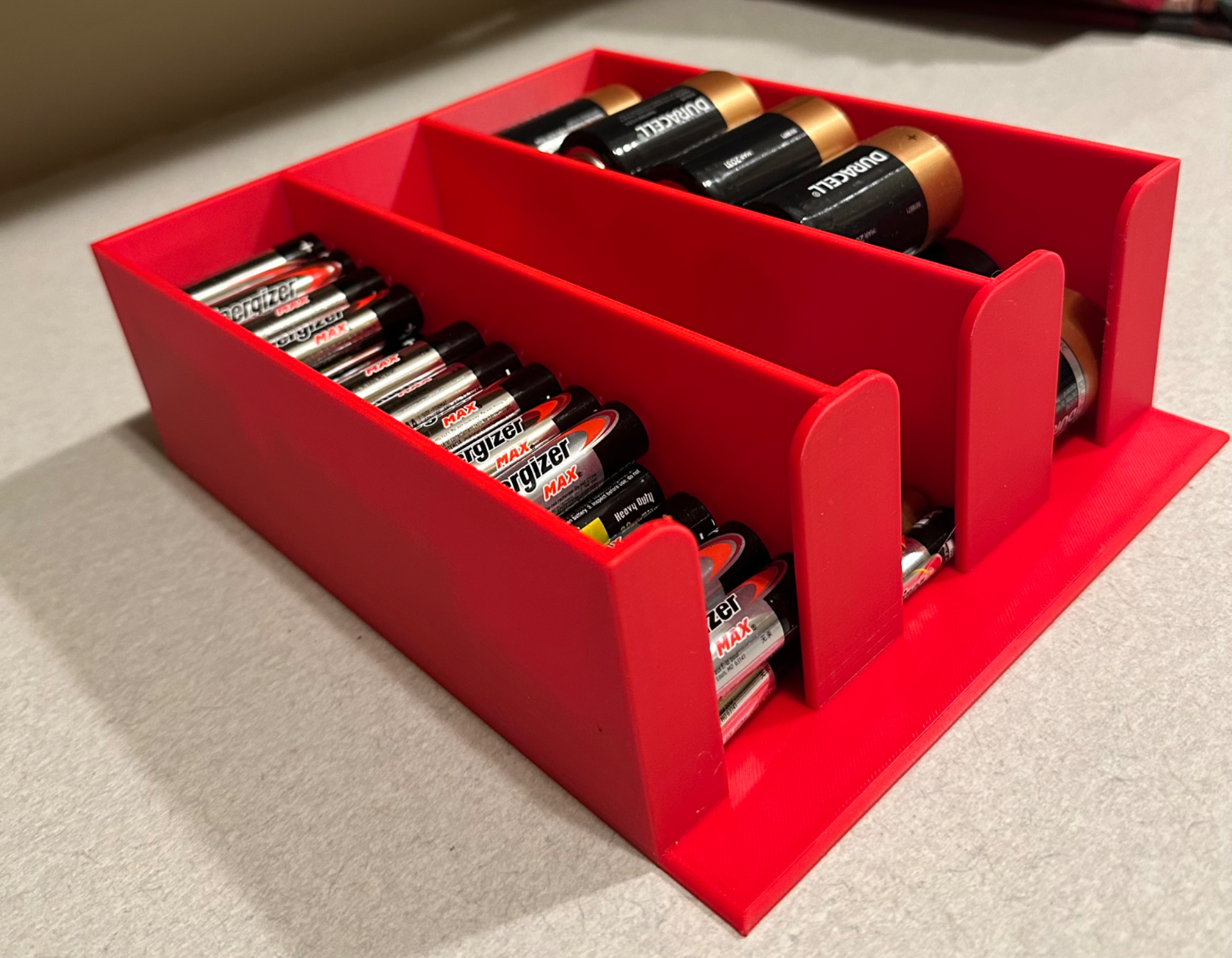 Battery drawer box/organizer