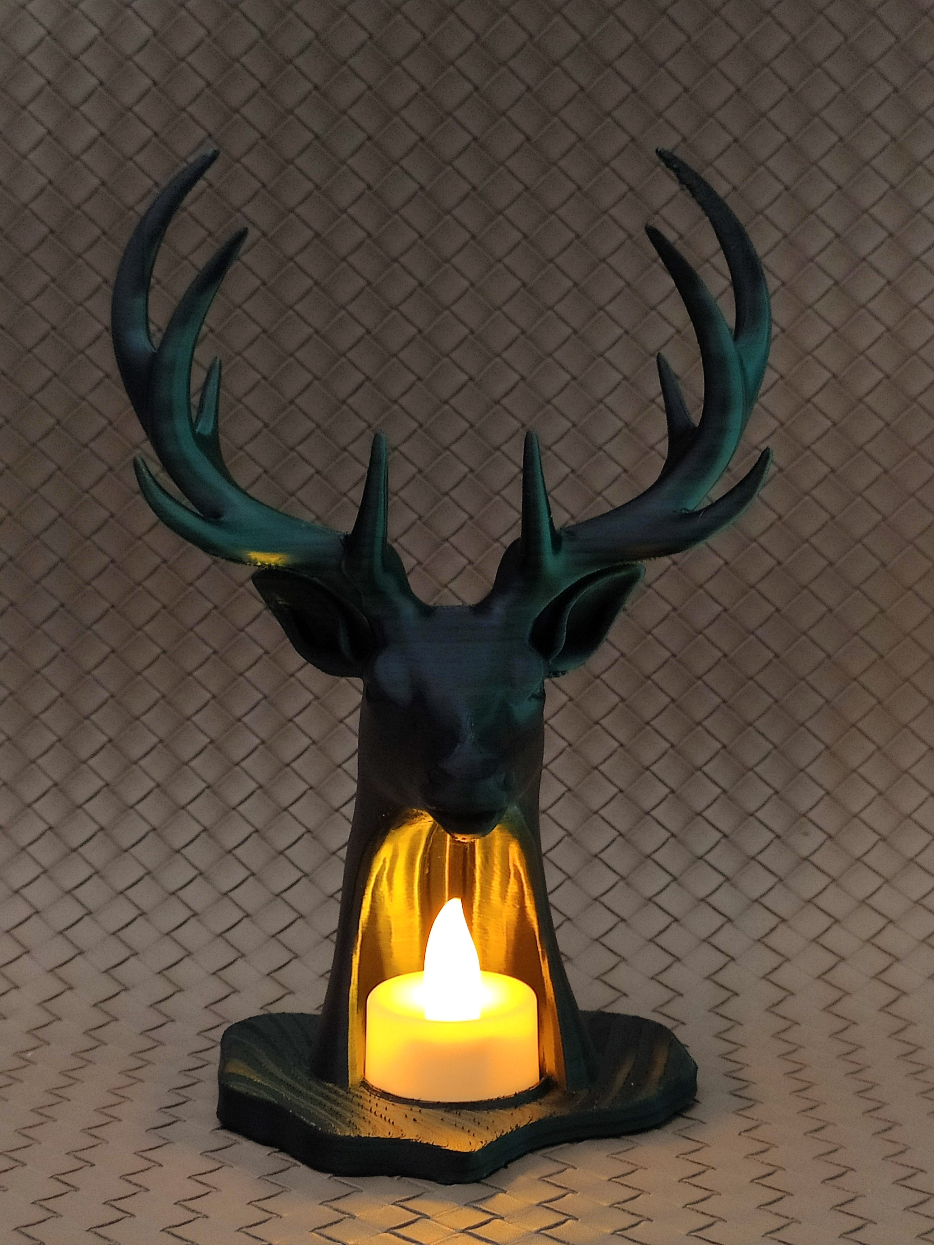Deer Statue - LED Tea light Holder