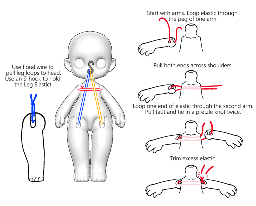 Tater Tot Ball Jointed Doll
