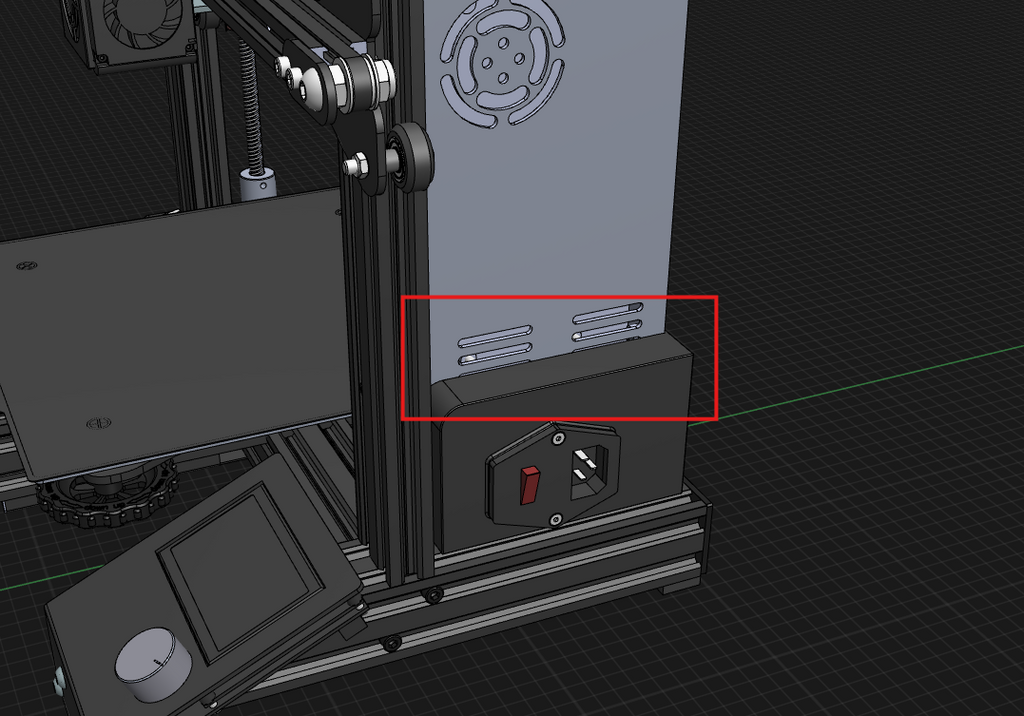 Ender 3 Pro Power Cable hider